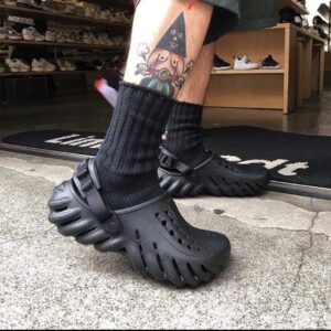 first copy crocs first copy clog sandals black footwear