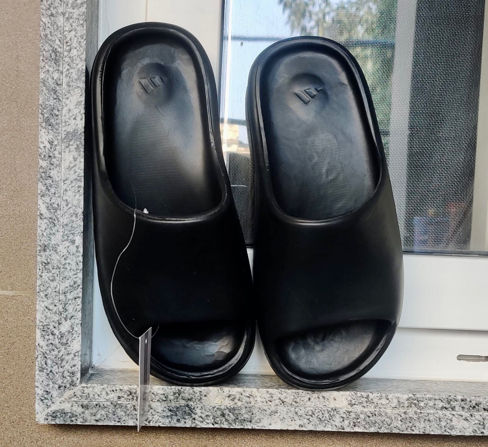 first copy adidas yezzy 350 black slides for men