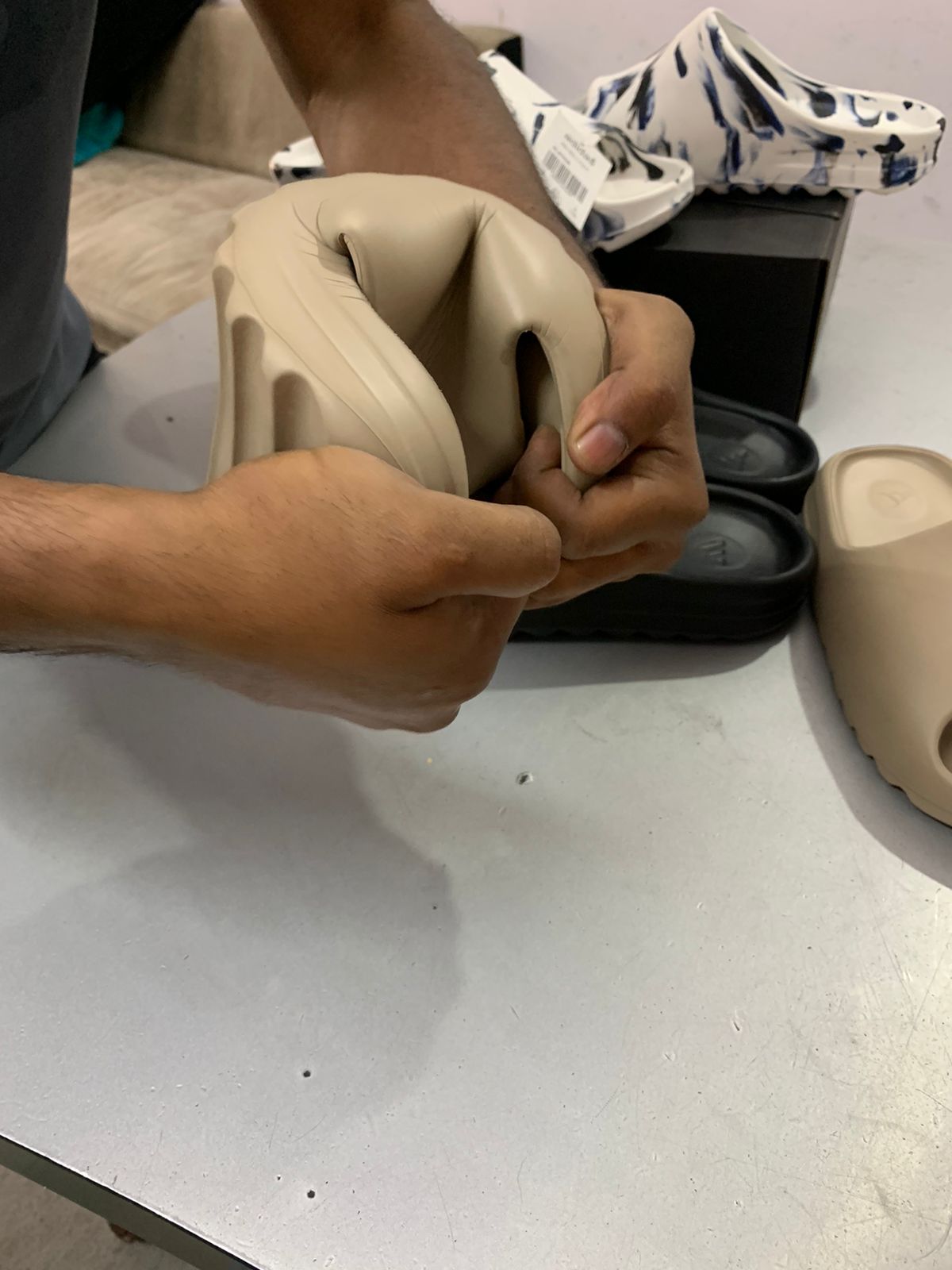 first copy adidas yezzy 350 white slides for men