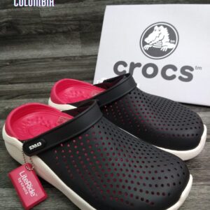 first copy crocs literide black red
